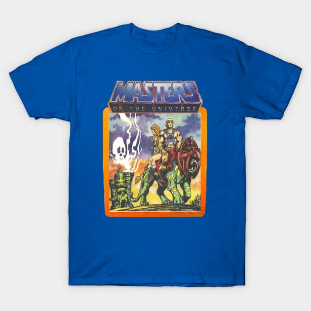 He-Man Masters of the Universe Battlecat and Teela T-Shirt by jackandcharlie